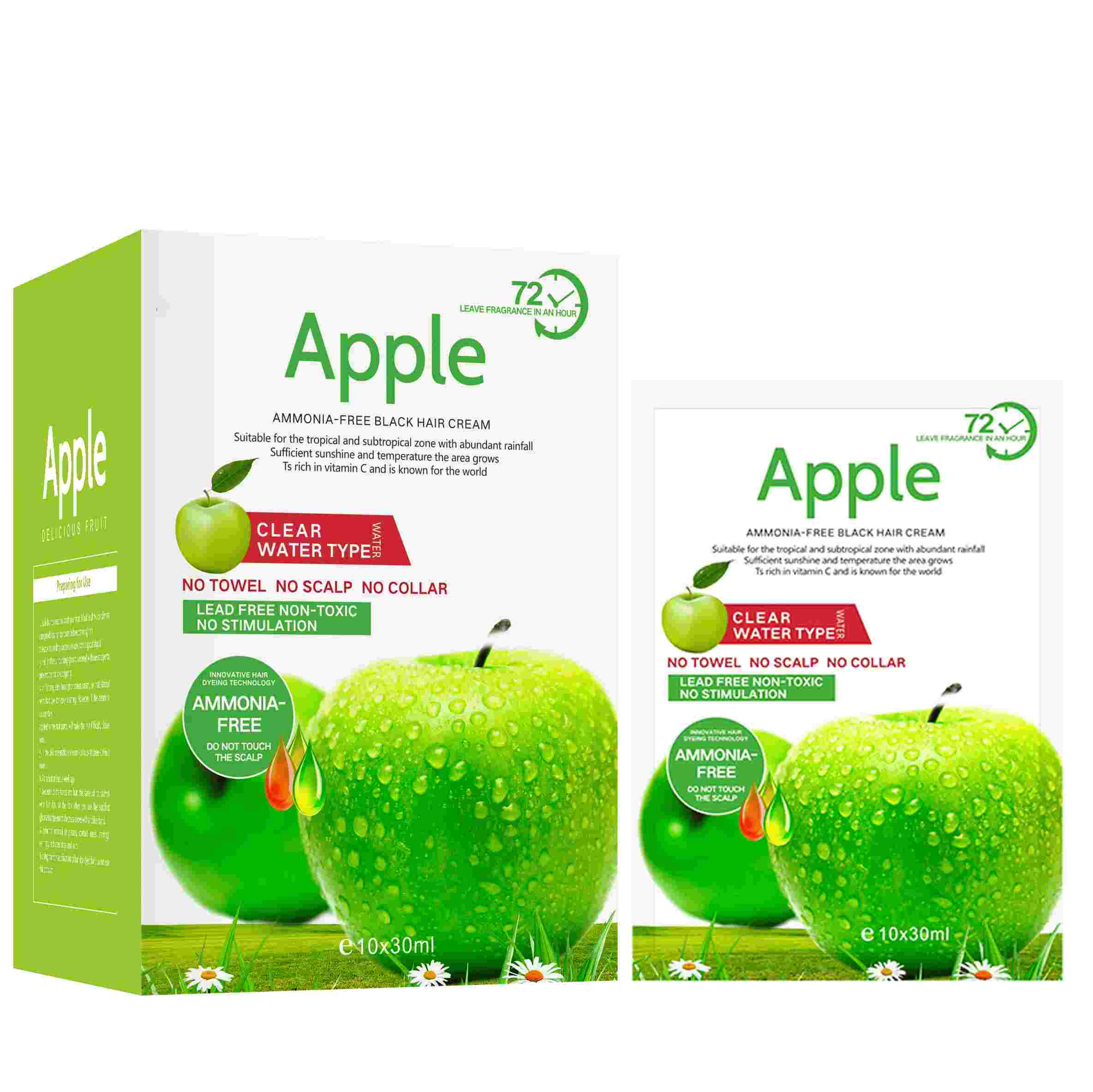 KAIWS Apple Hair Dye Sachet Low Ammonia Permanent Bubble Apple